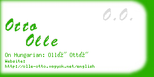 otto olle business card